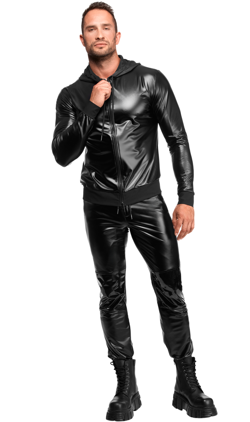 schwarze Herrenhose Rogue H087 - 3XL-6