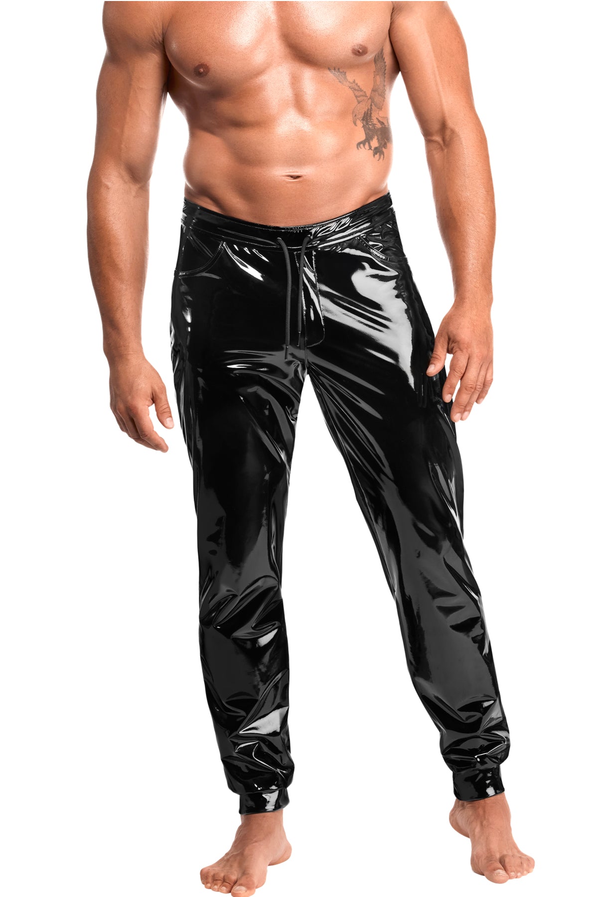 schwarze Lack Hose Voltage H093 - 3XL-2