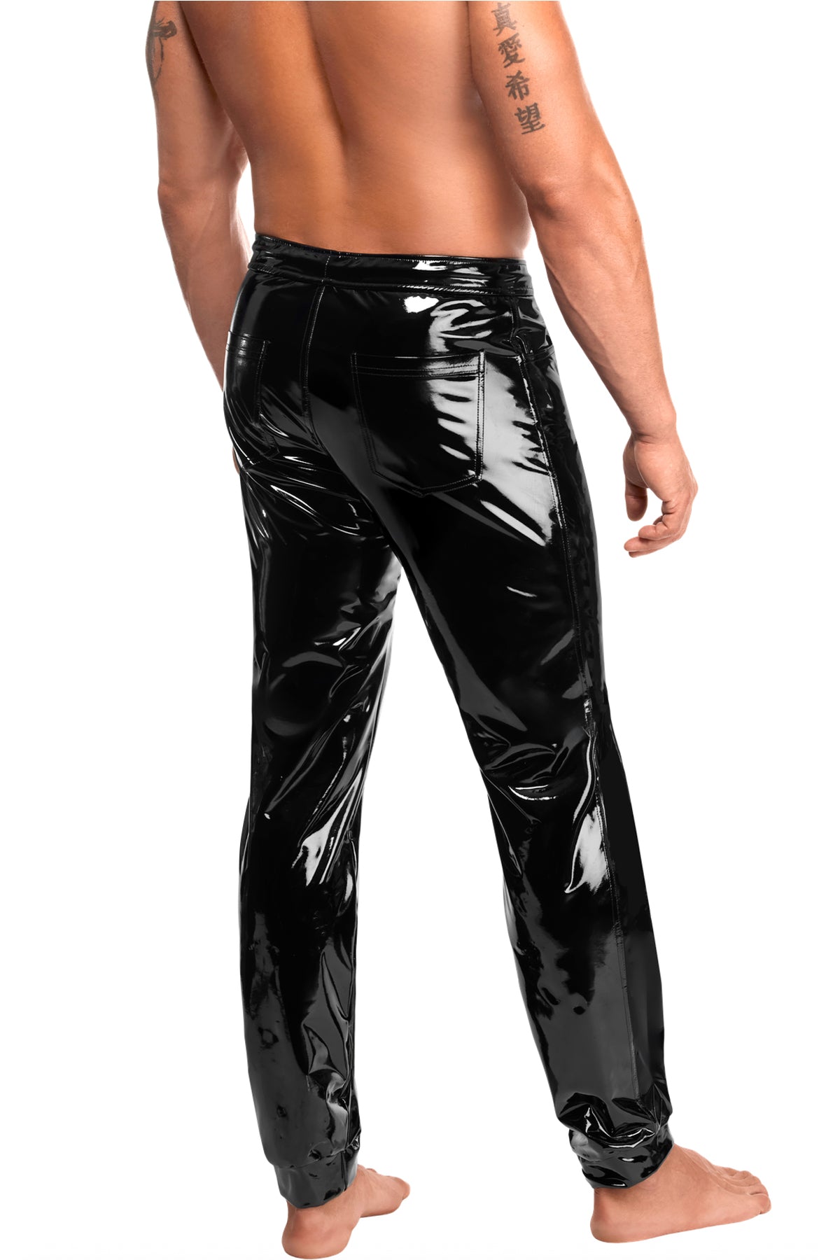 schwarze Lack Hose Voltage H093 - 3XL-3