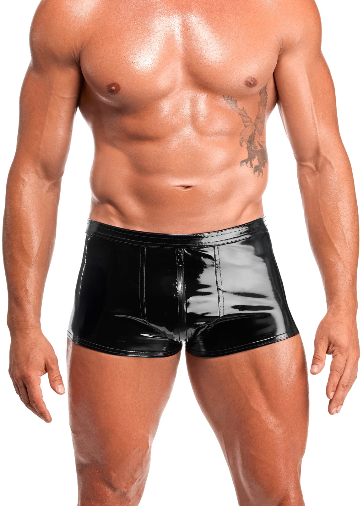 schwarze Lack Shorts Voltage H095 - 3XL-4