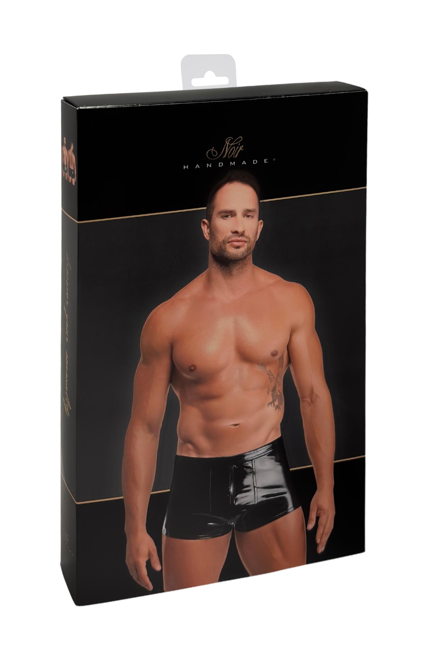schwarze Lack Shorts Voltage H095 - 3XL-6
