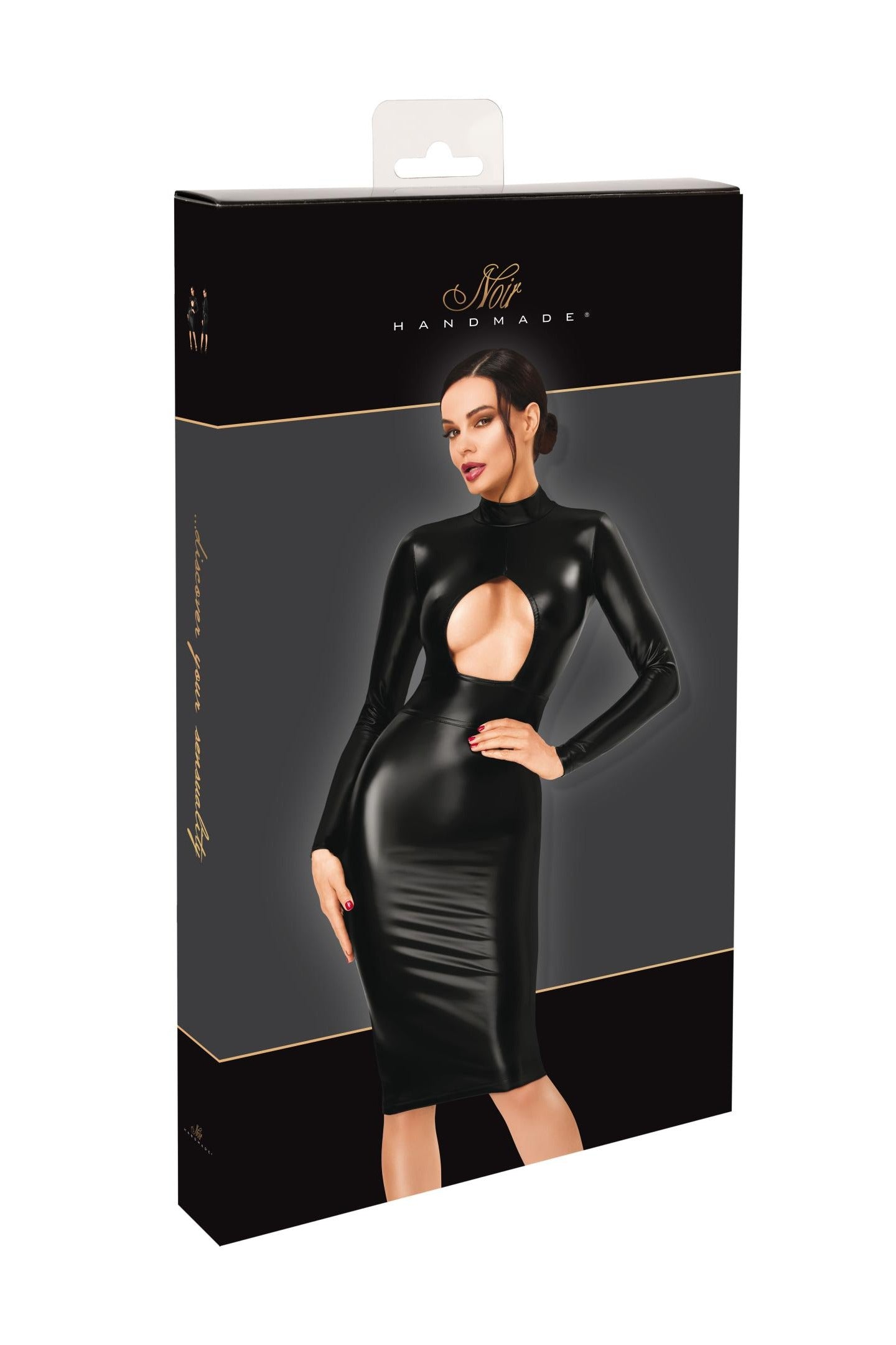 F401 Dark Affair Midikleid - 3XL
