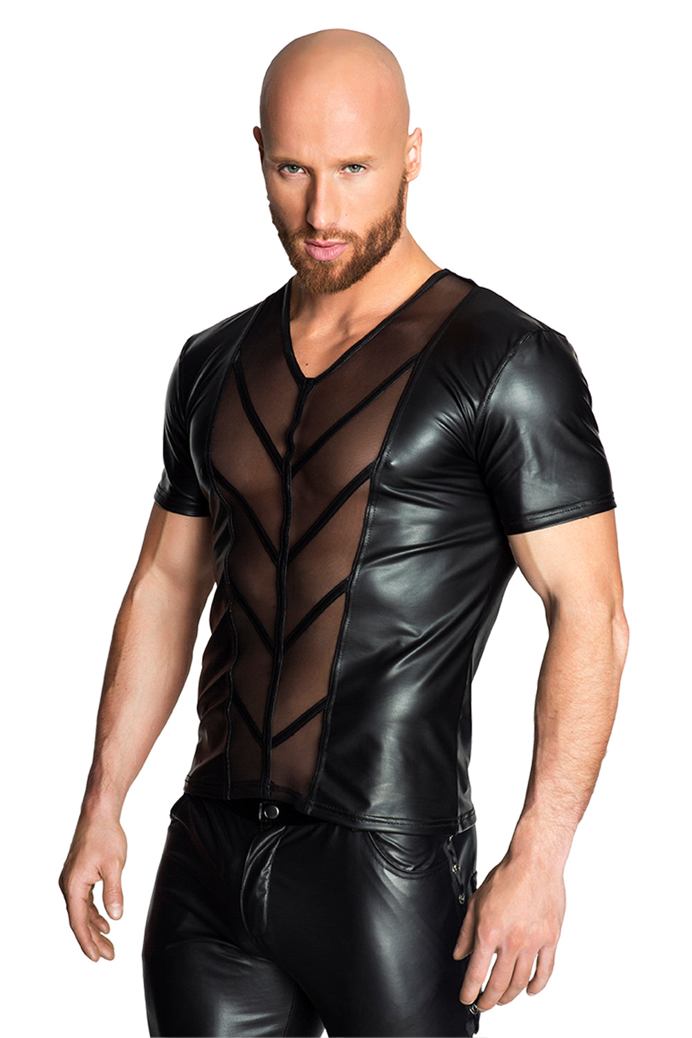 schwarzes Shirt H029 XL von Noir Handmade-1