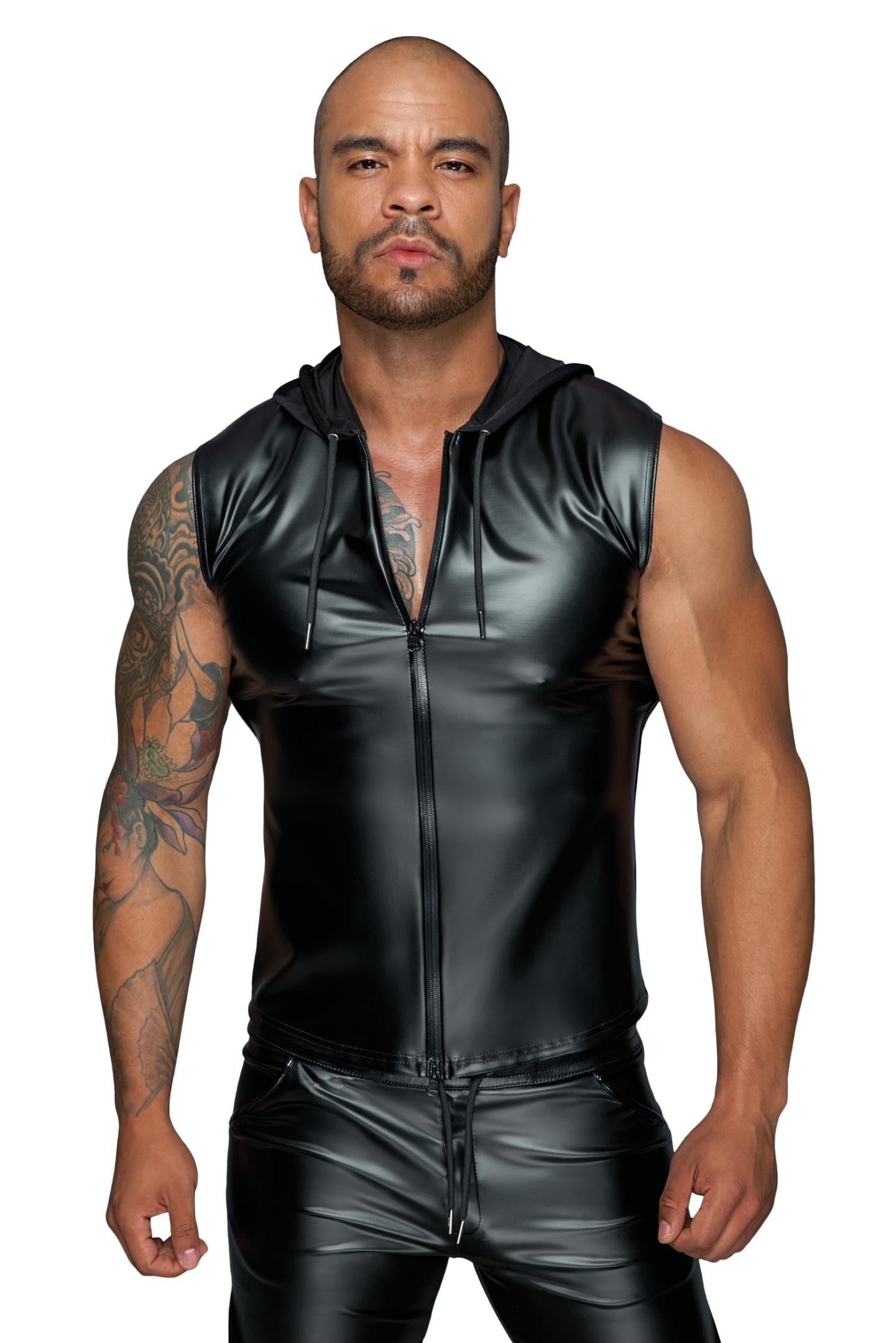 glänzender Kapuzenshirts im Powerwetlook