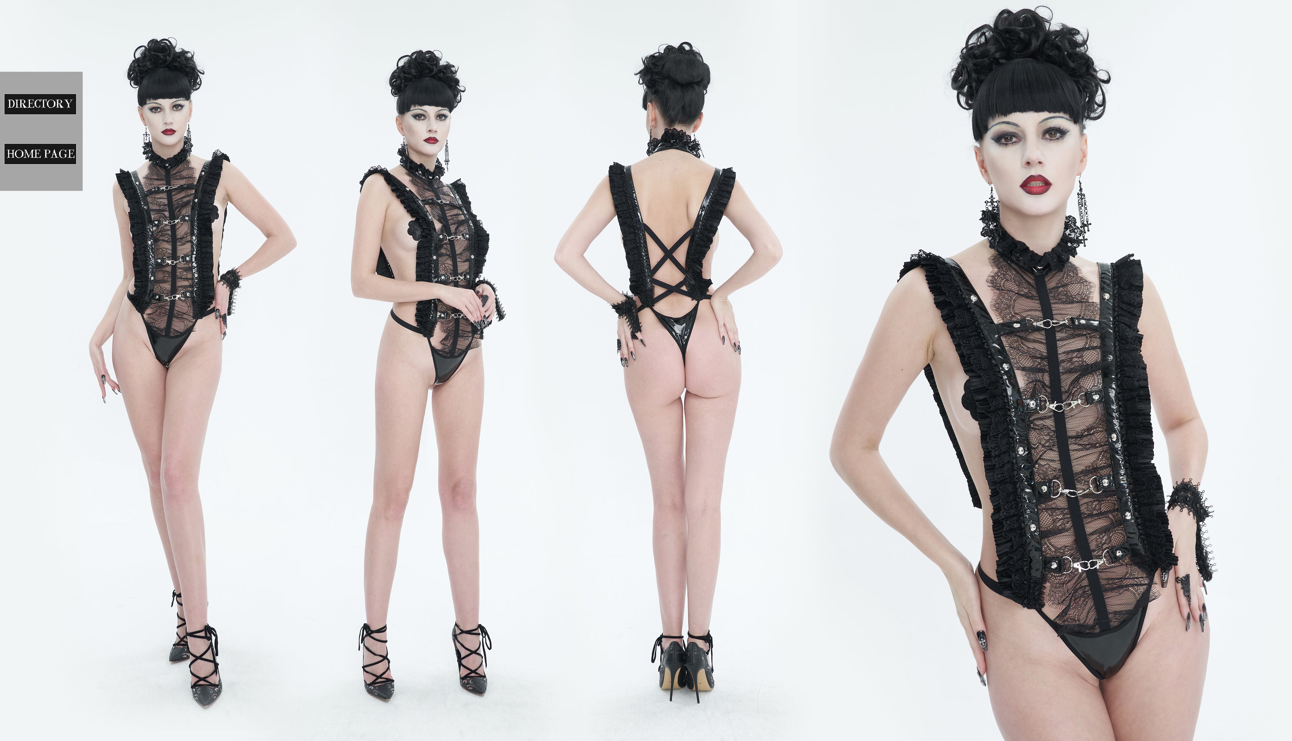 Karabiner-Haken, Lackelemente & Bänder des „Obsidian Seductress“