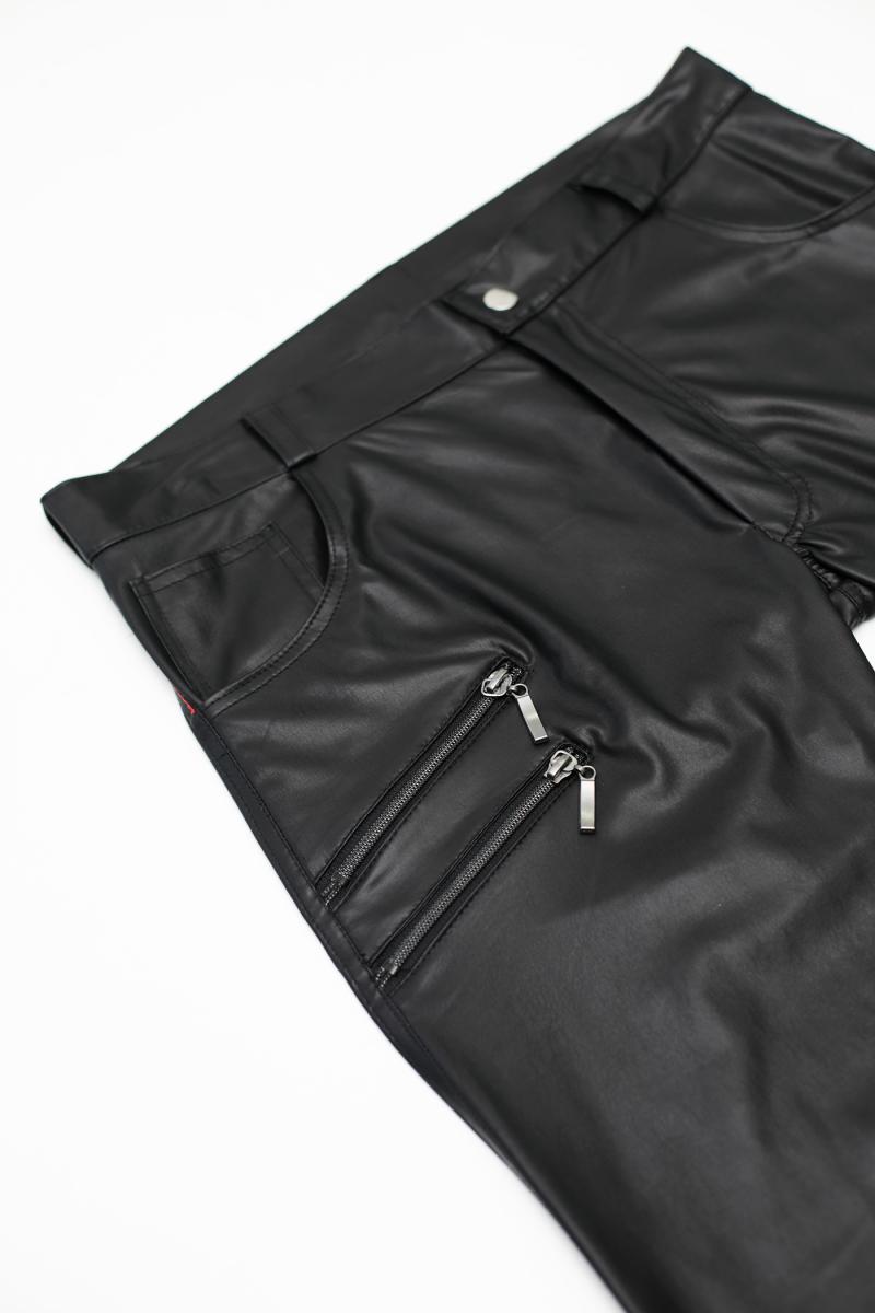 Bondage Hose mit Reißverschlüssen & Schnallen-7