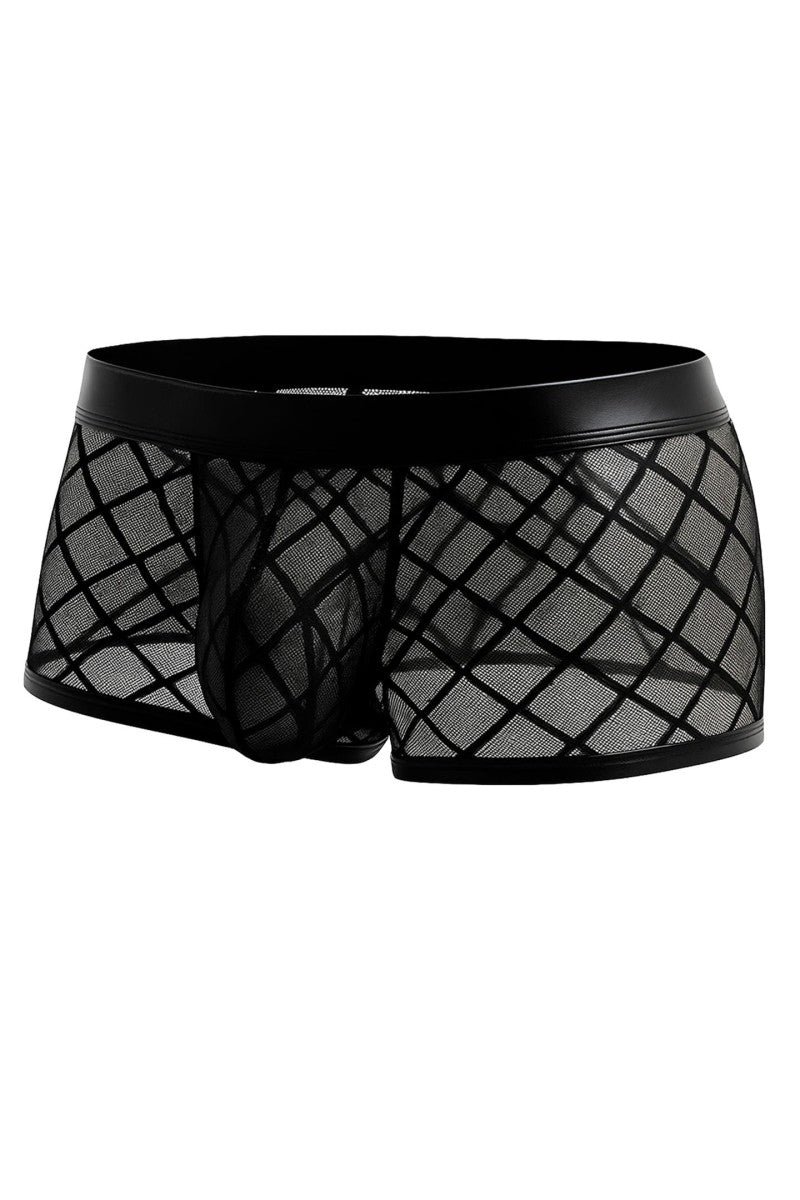 schwarzer Trunk Shorts mit Netz RAV110 - XL