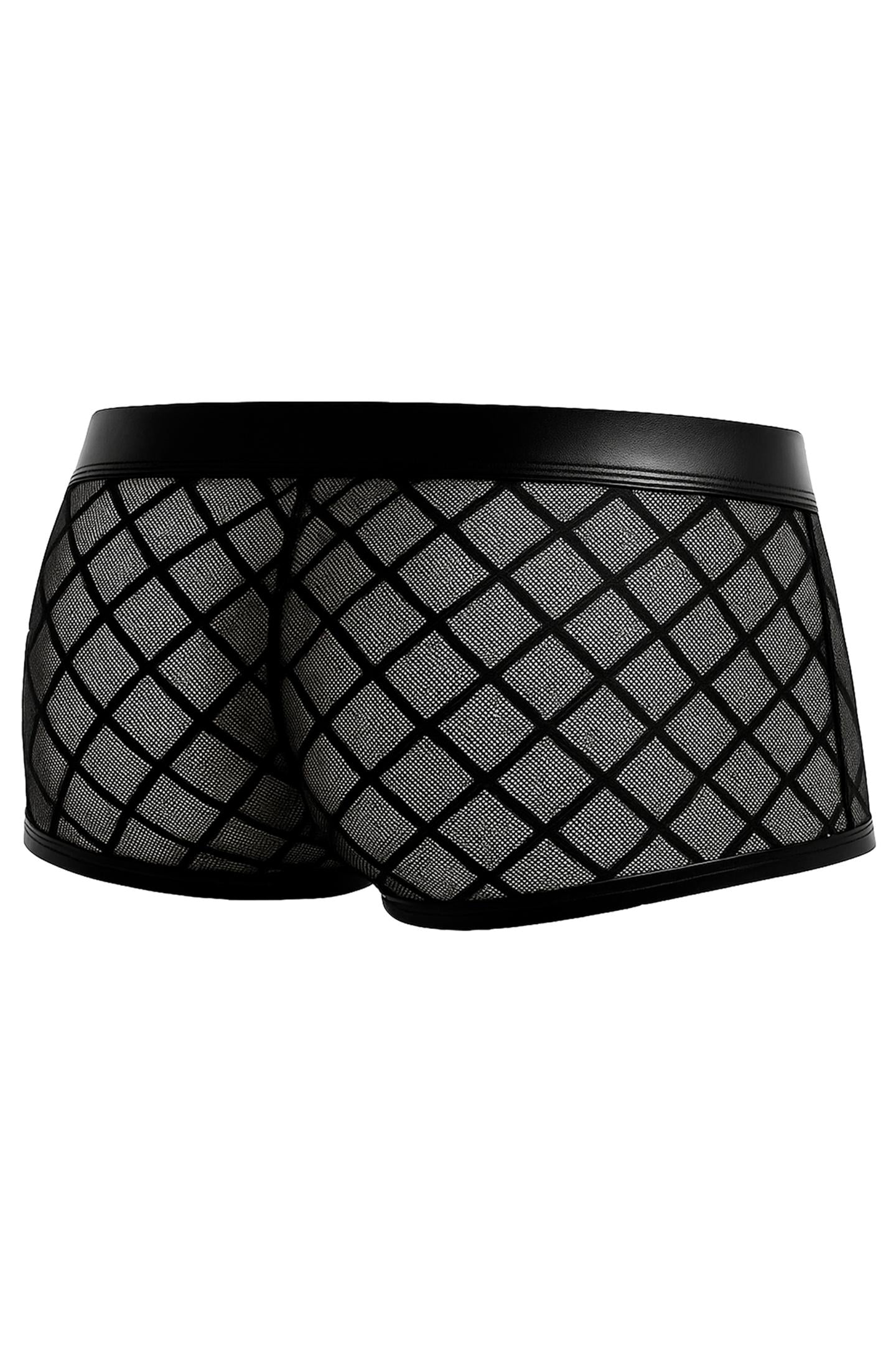 schwarzer Trunk Shorts mit Netz RAV110 - XL