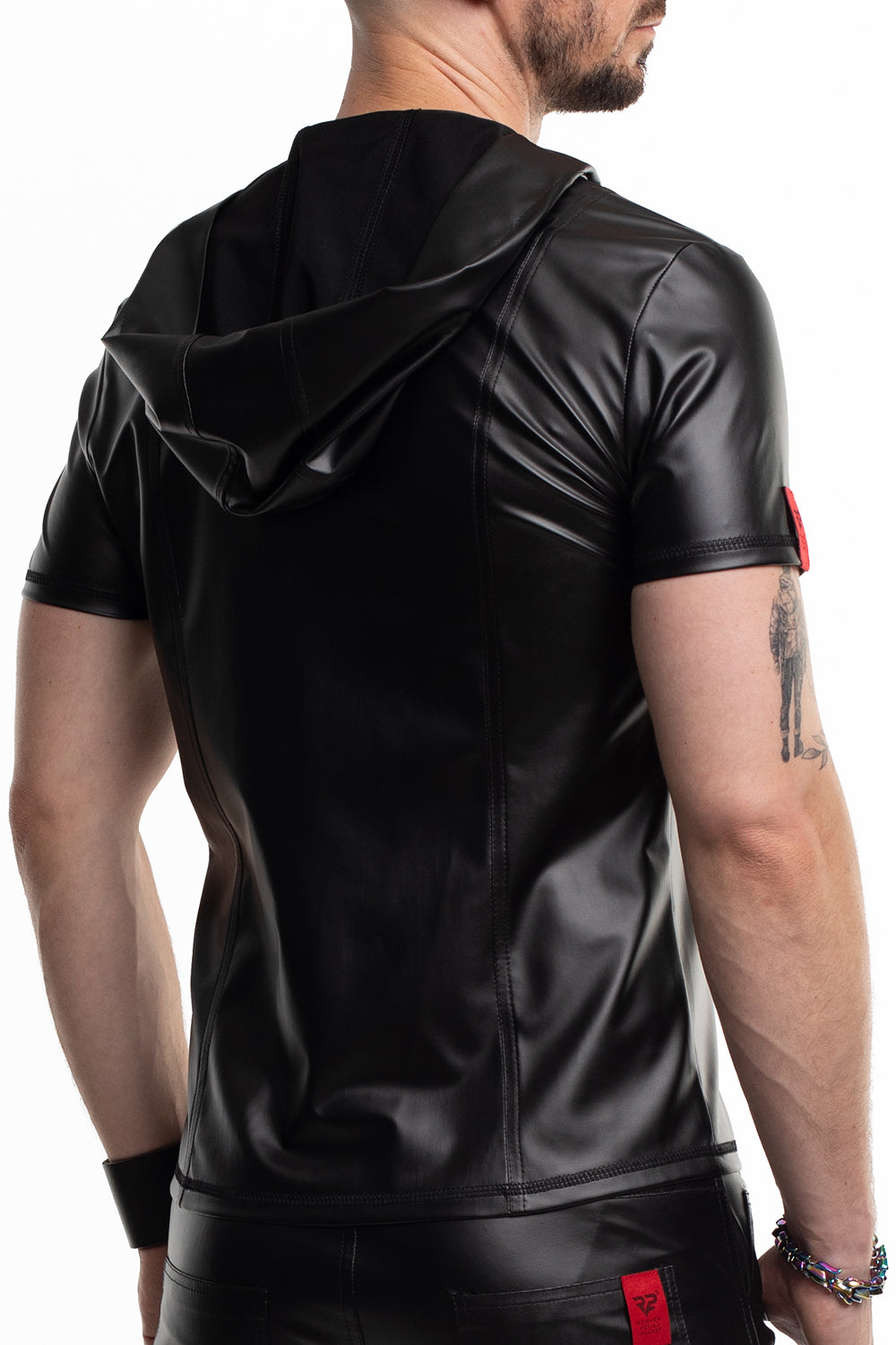 Herren Kapuzen T-Shirt RMEttore001 schwarz - 2XL-3