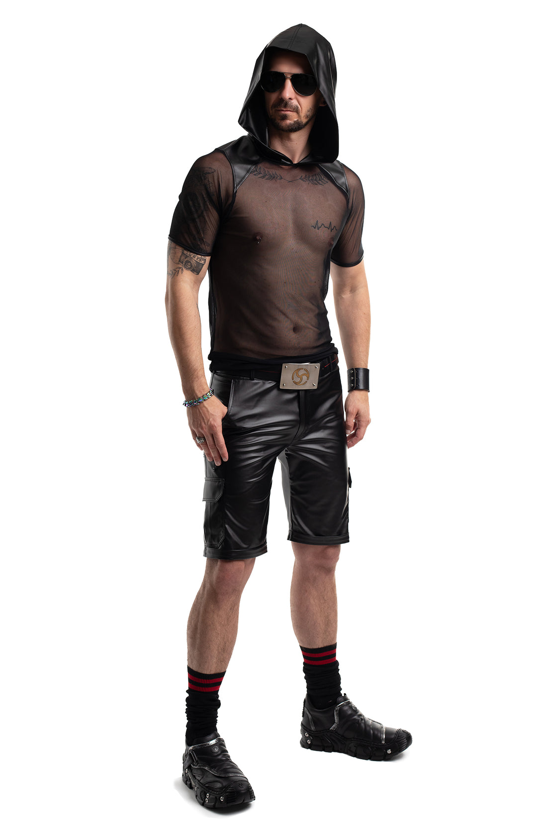 Herren Kaputzen T-Shirt RMTito001 schwarz - 2XL-7