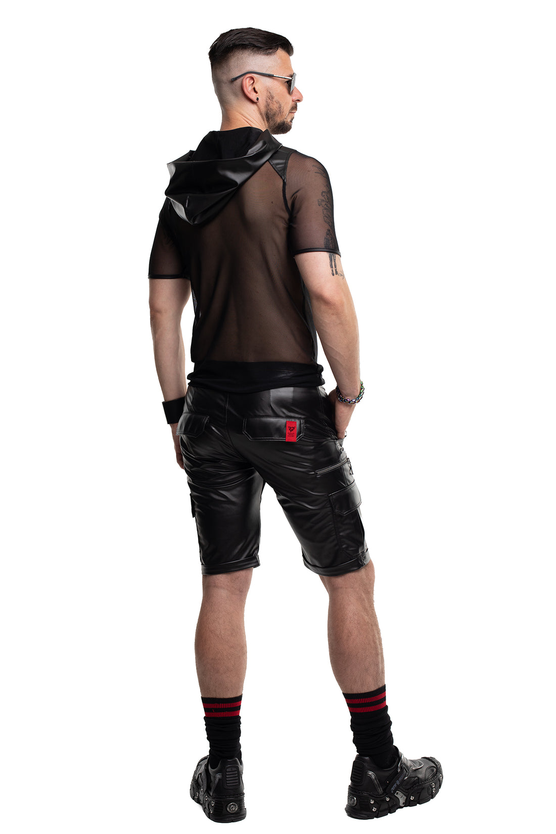 Herren Kaputzen T-Shirt RMIvo001 schwarz - 2XL-6