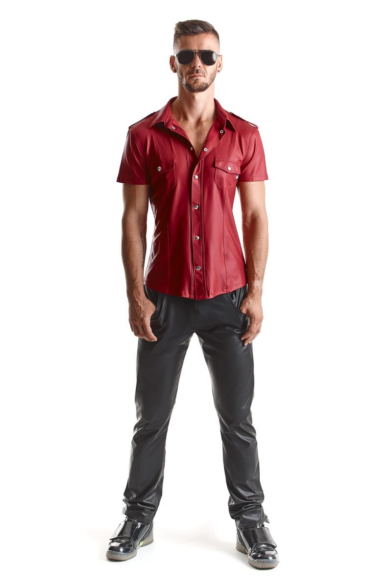 Herren Hemd RMCarlo001 rot - 8XL-4