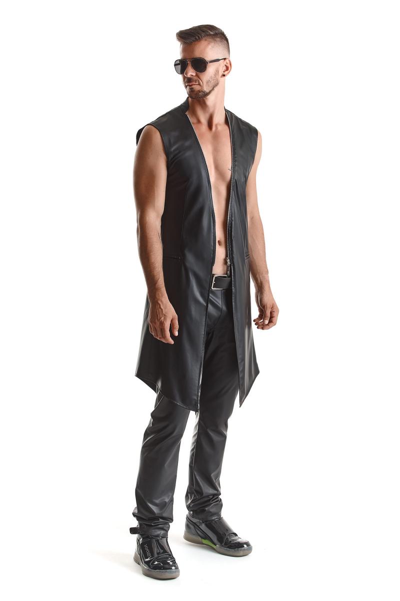 halblanger Herren Mantel RMMarco001 schwarz - XXL-6