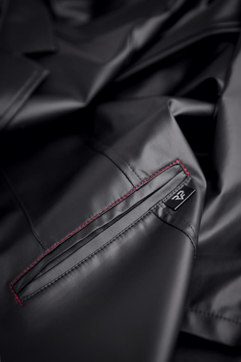 halblanger Herren Mantel RMMarco001 schwarz - XXL-8