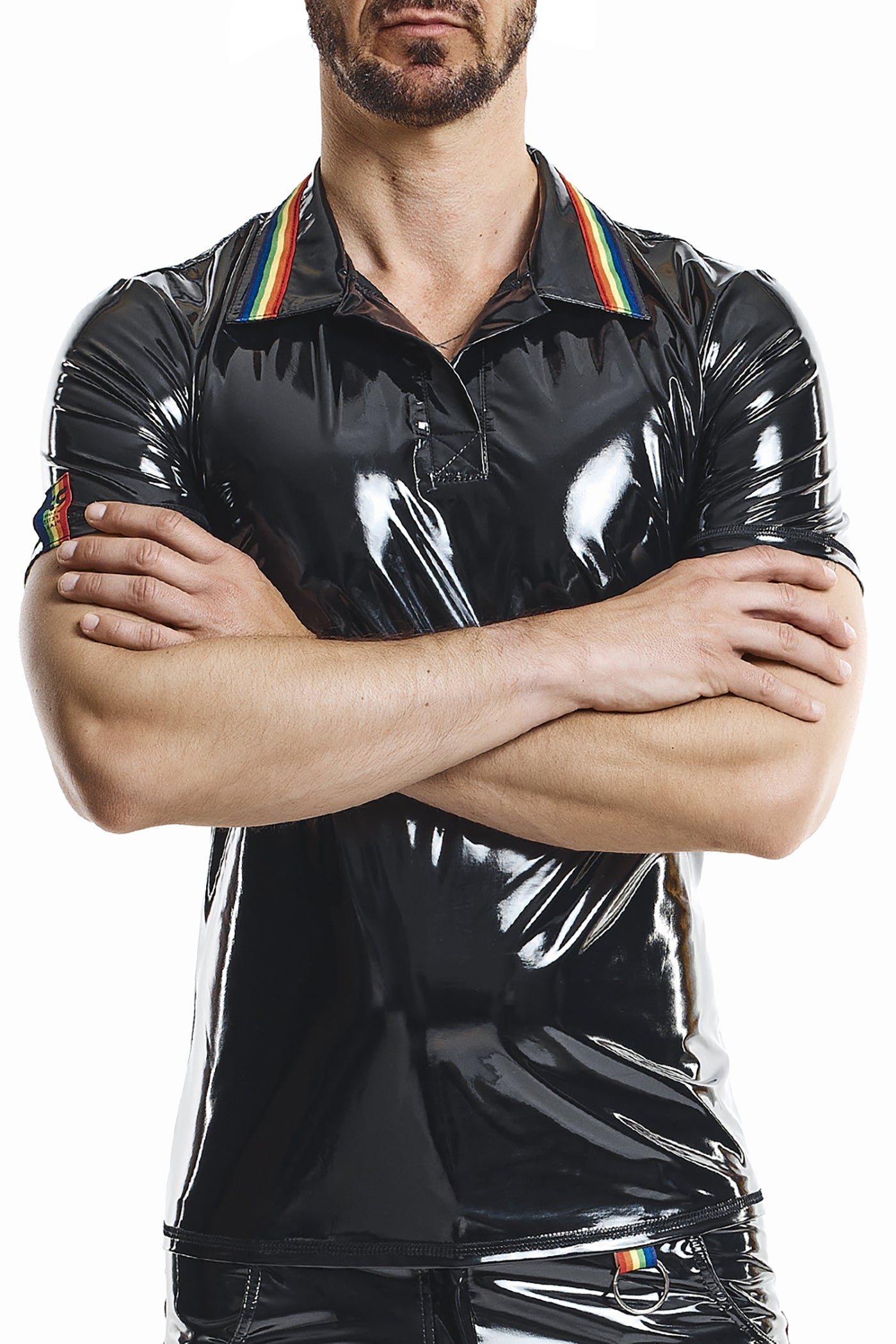 PVC Polo Shirt RMRaffaeleRBW schwarz - 2XL-4