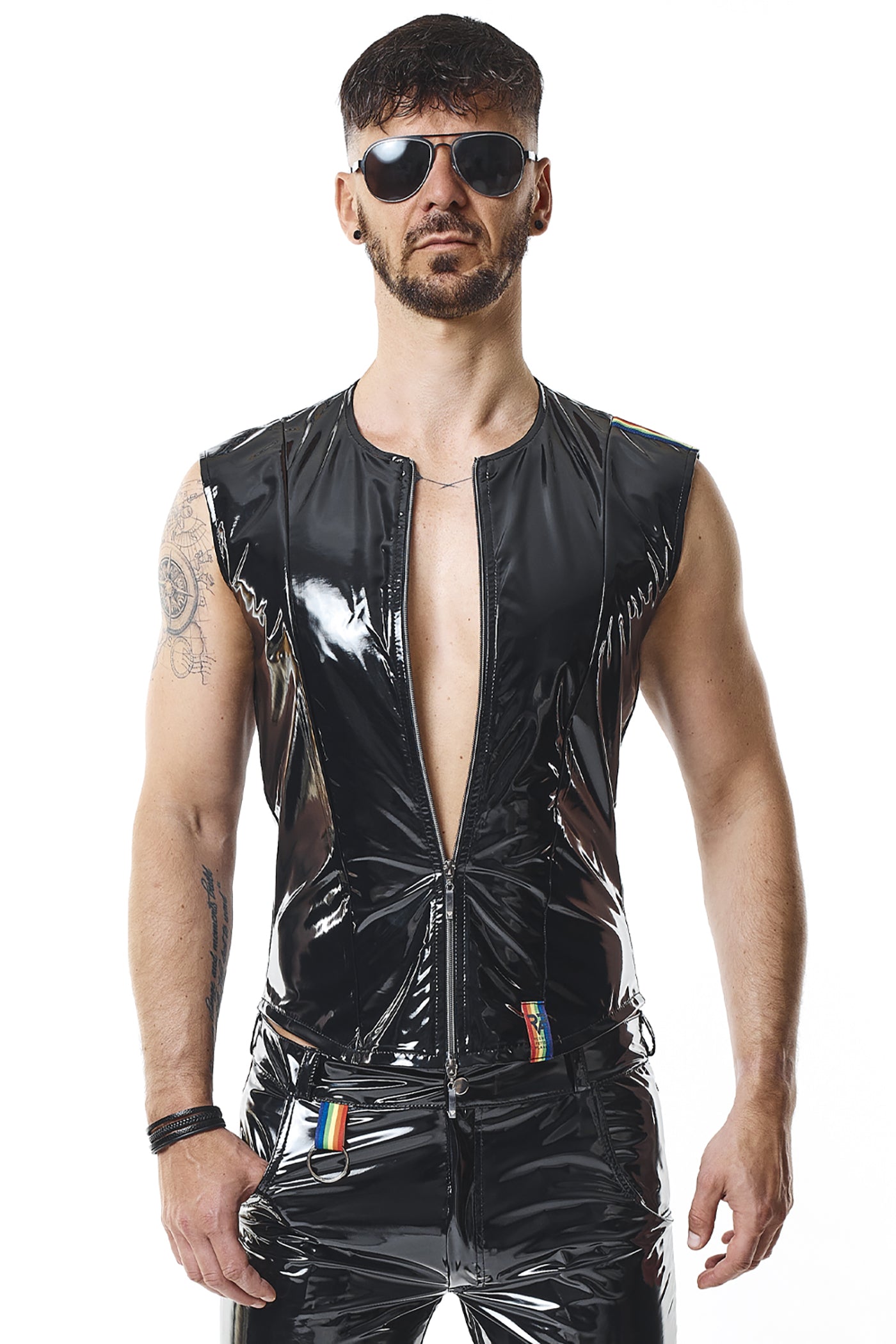 PVC Herren Weste RMTaddeoRBW schwarz - 2XL-7