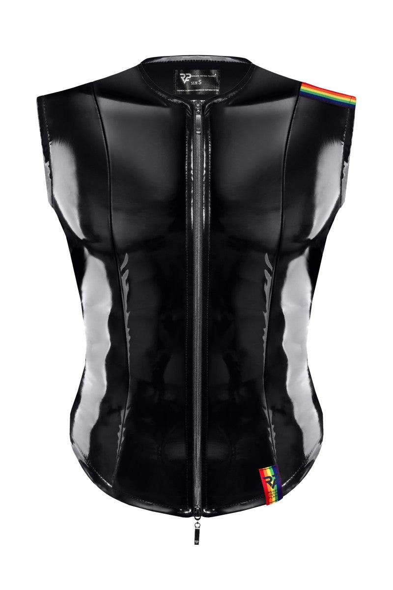 PVC Herren Weste RMTaddeoRBW schwarz - 2XL-0