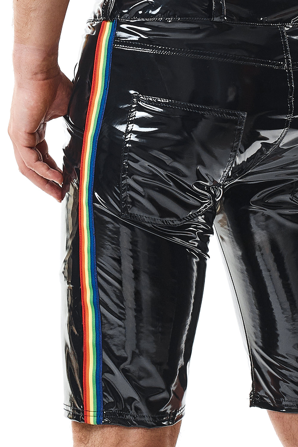 Herren PVC Shorts RMUmbertoRBW schwarz - 2XL-6