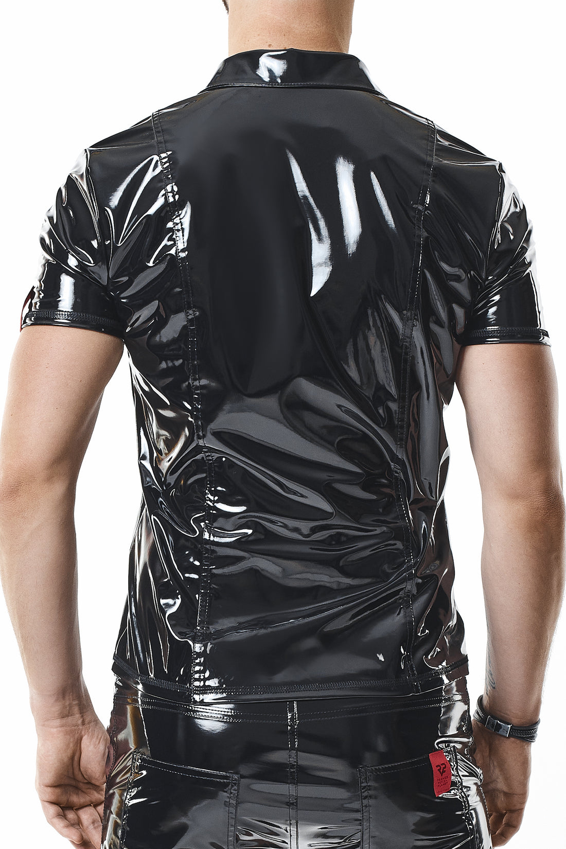 PVC Herren Polo Shirt RMRoccoPVC schwarz - 2XL-5
