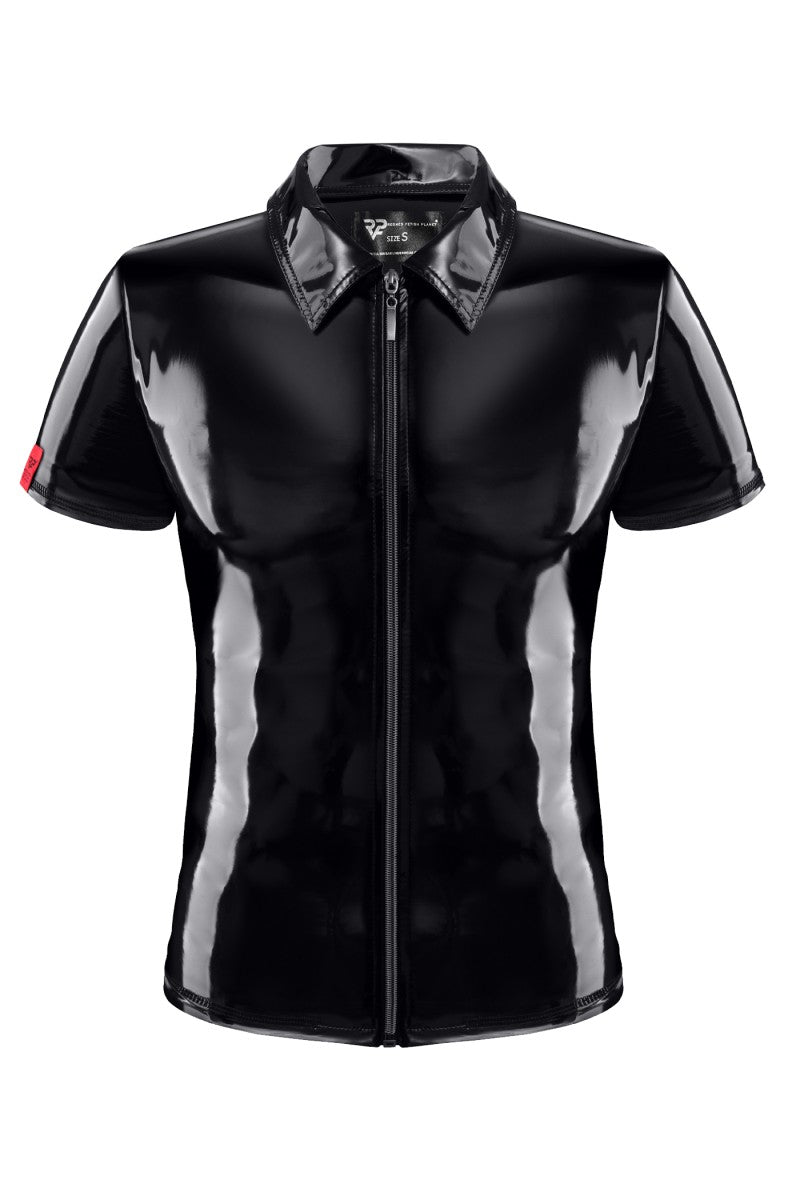 PVC Herren Polo Shirt RMRoccoPVC schwarz - 2XL-0