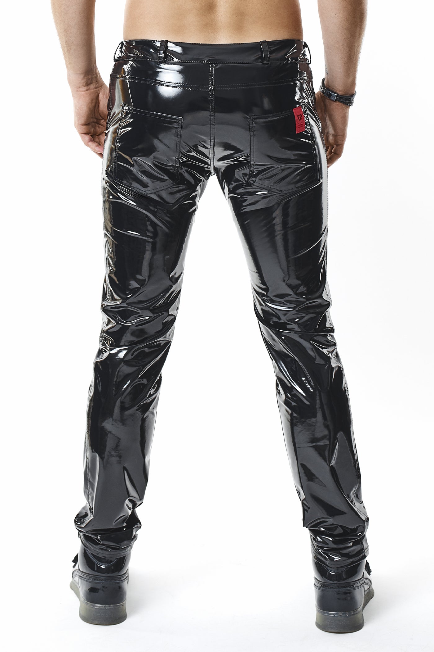 schwarze Lack Herren Hose RMPiero - 2XL-3