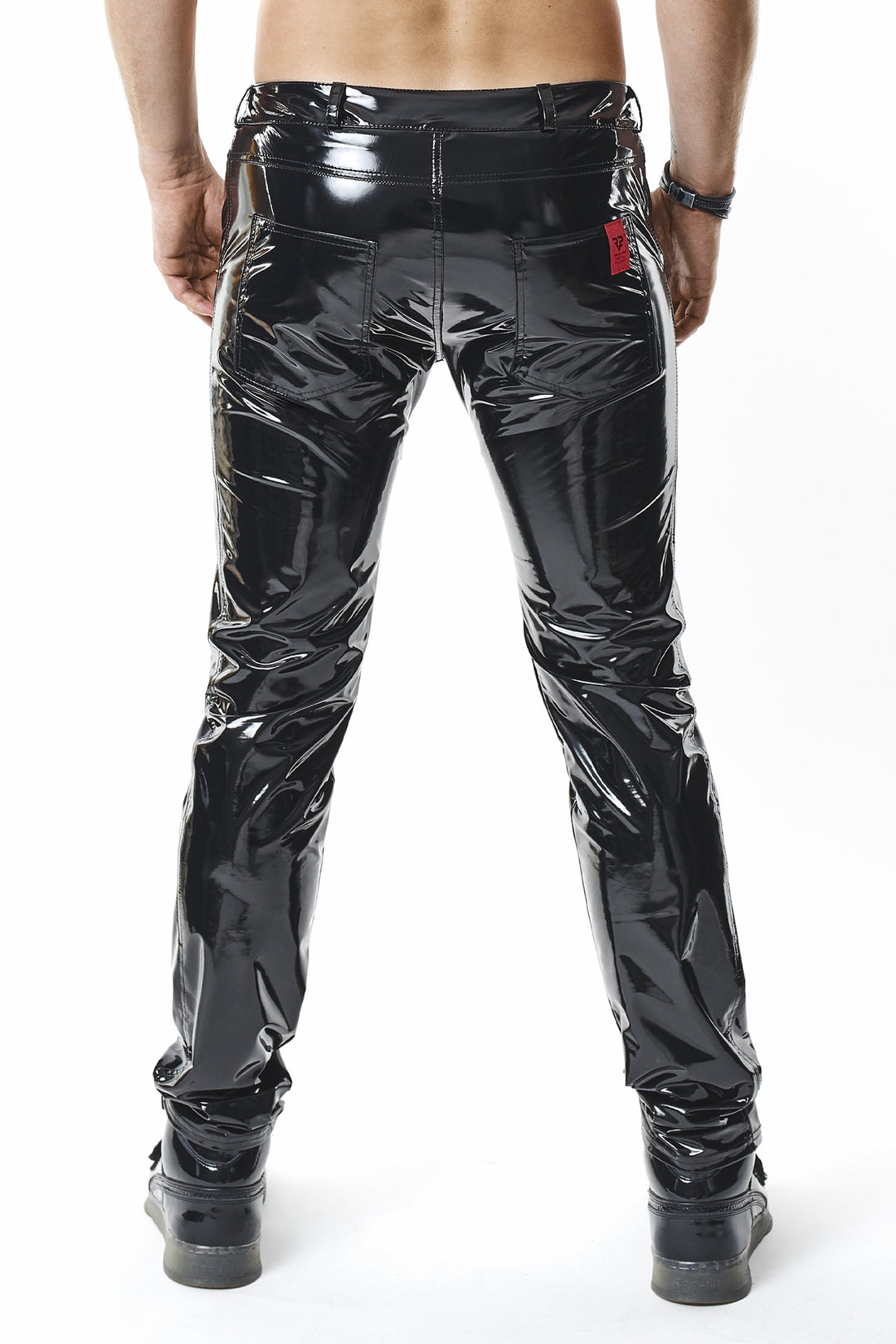 schwarze Lack Herren Hose RMPiero - 2XL-3