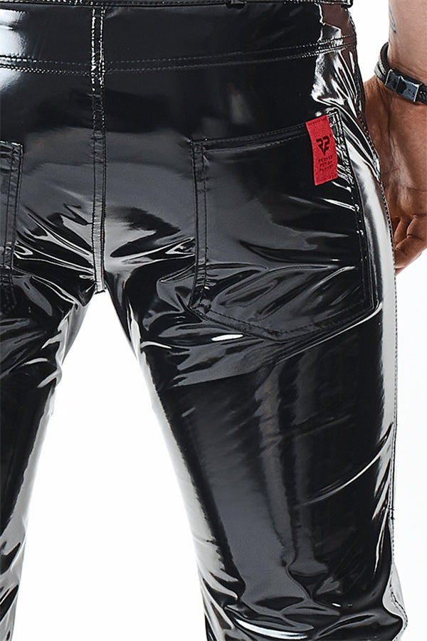 schwarze Lack Herren Hose RMPiero - 2XL-6