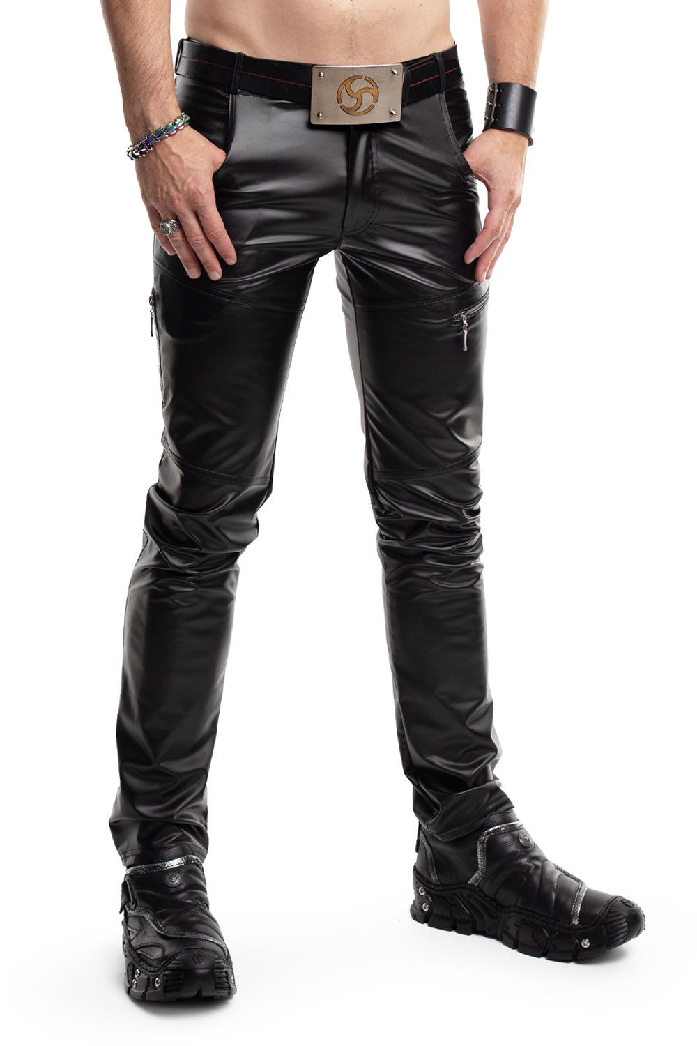 lange Herren Hose RMAmedeo001 schwarz - 2XL-2