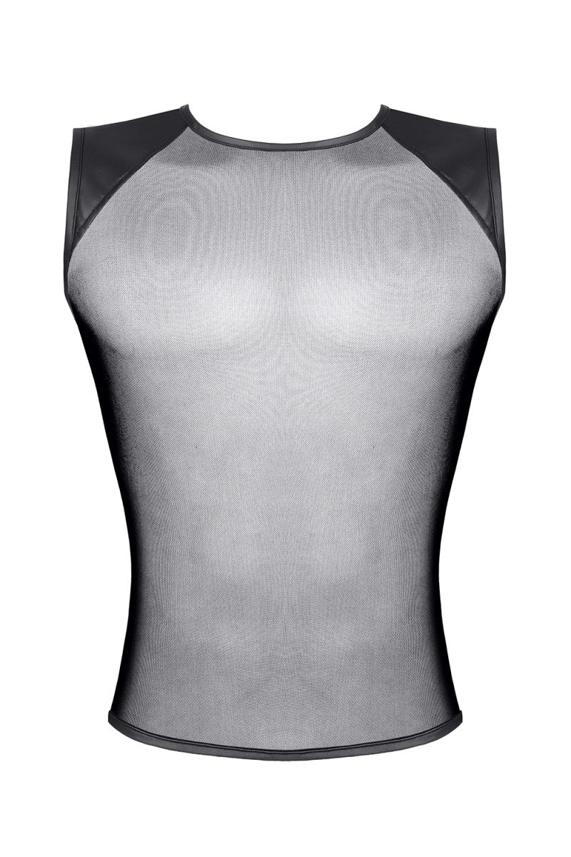 Sexy Gaywear Tanktop mit Wetlook-Einsätzen an den Schultern