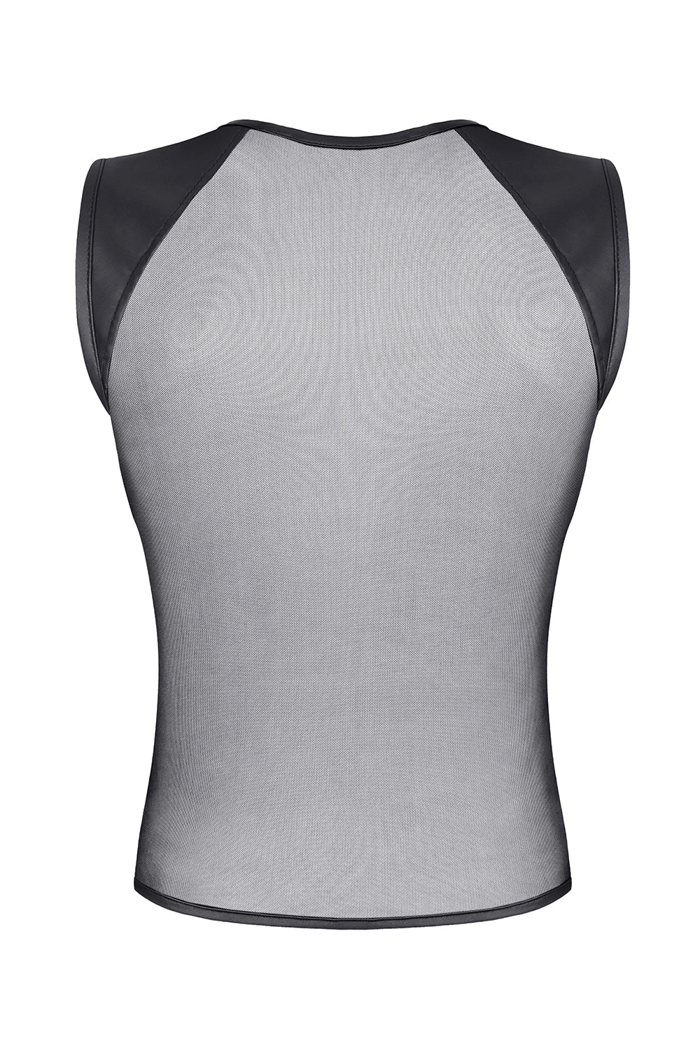 Herren Mesh Shirt mit Wetlook-Details und freiliegenden Schultern