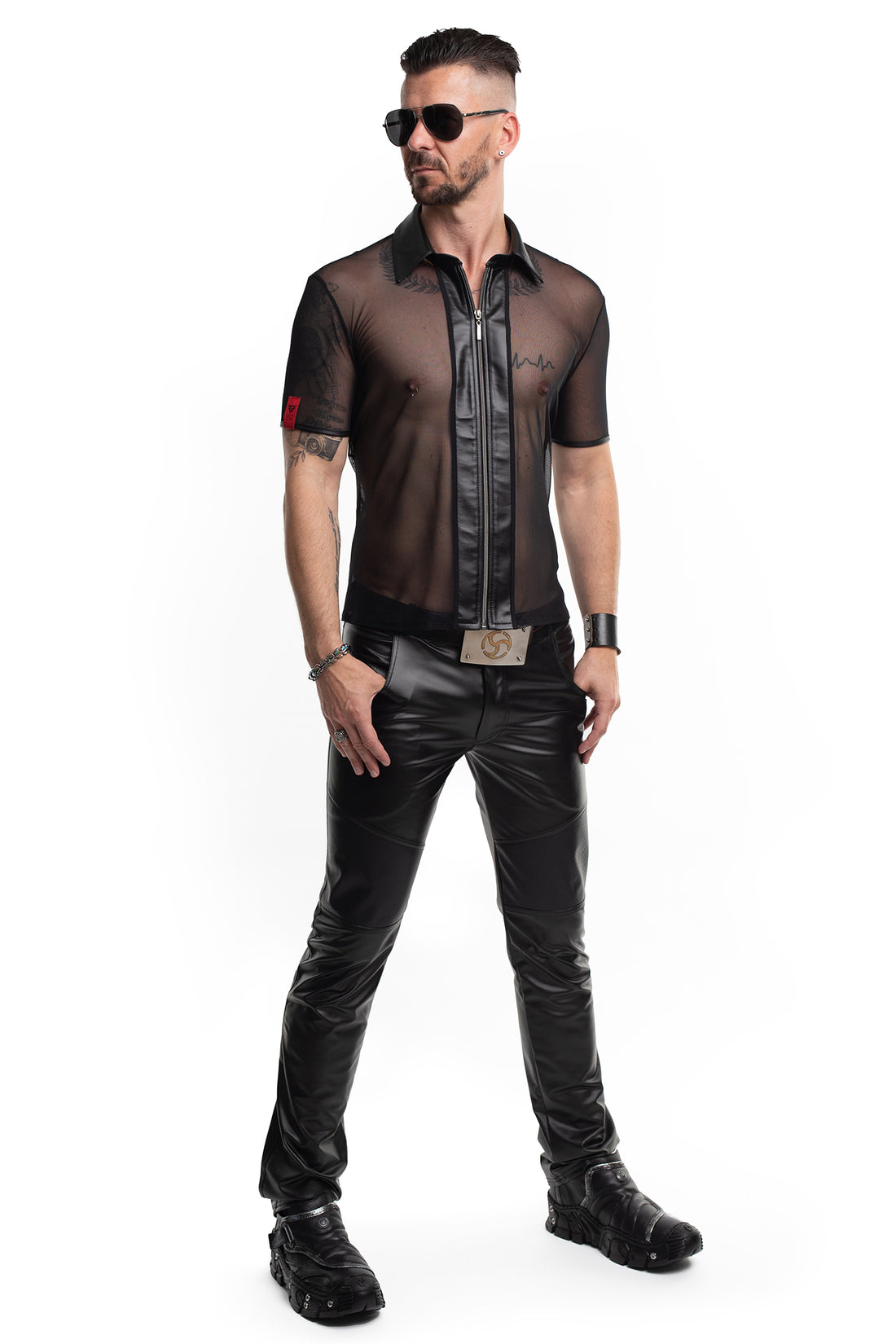 lange klassische Herren Hose RMVitale001 schwarz - 2XL-10