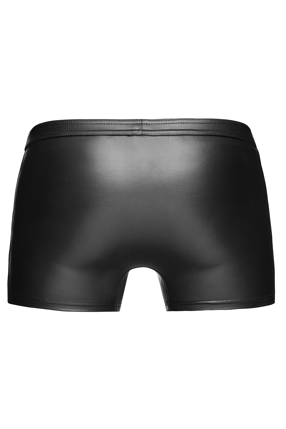 Sexy Rückansicht der Noir Handmade Wetlook-Shorts – hauteng & maskulin