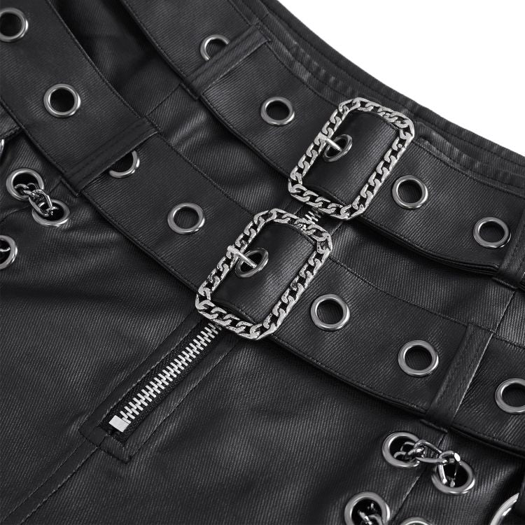 Detailaufnahme des Reißverschlusses vorne am Kilt