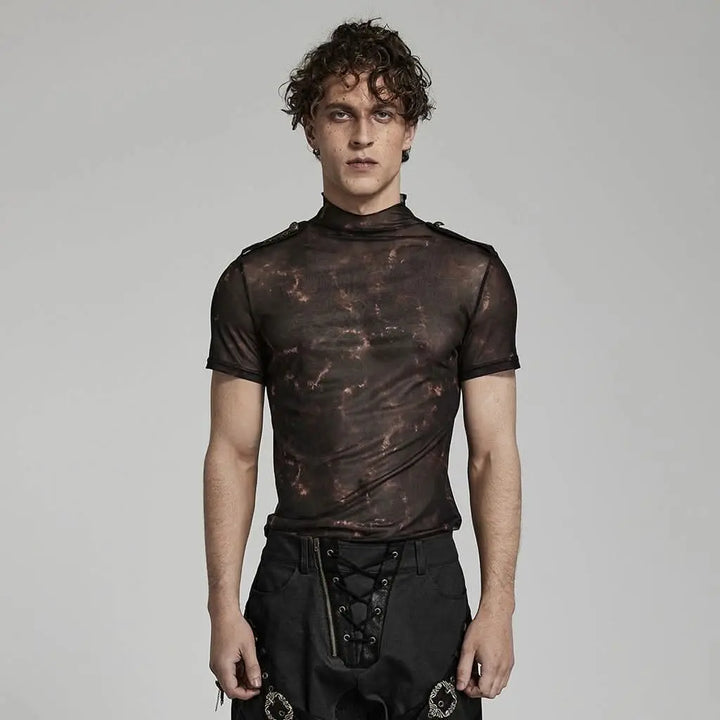 Punk Rave Doomsday Mesh T-Shirt Frontansicht