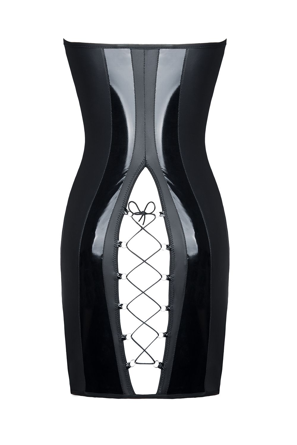 Nahaufnahme der Frontschnürung mit nickelfreien Metallösen