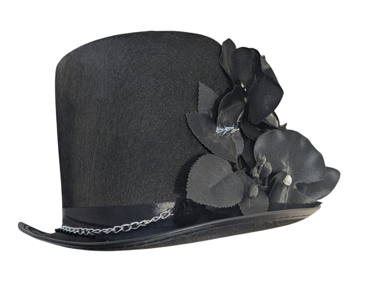 Dunkler Zylinder „Shadow Horns“ mit Hörnern – ideal für Gothic-Outfits, Paare & Events mit Stil