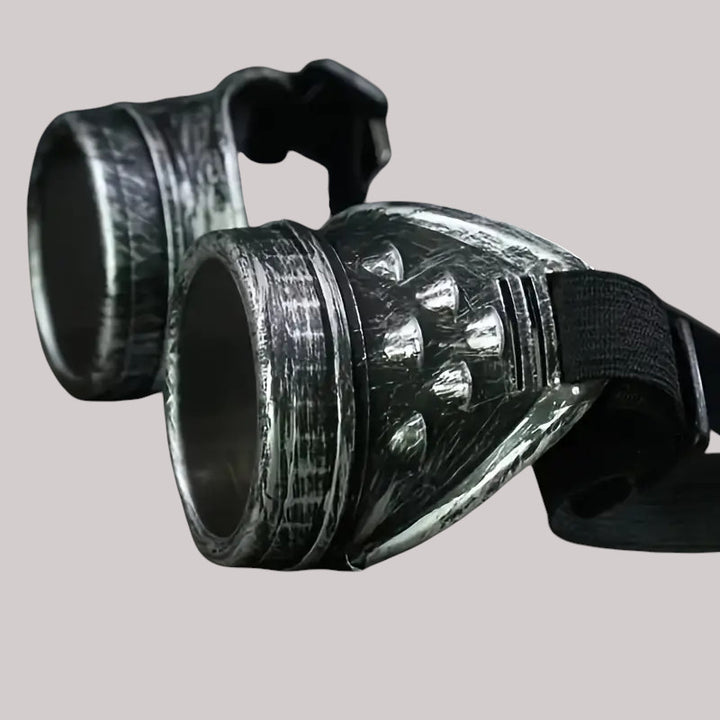 Steampunk Dampfbrille Silber