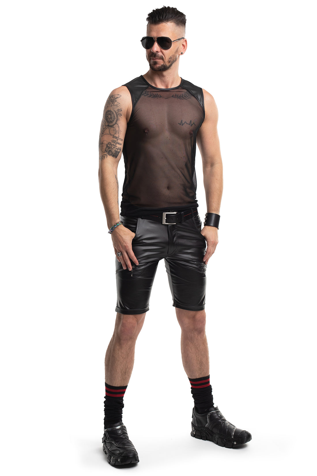 Körpernahes Herren Tanktop für Fetish, Clubbing & Gaywear Looks