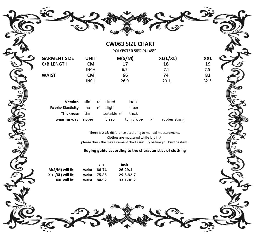 Steampunk Korsettgürtel mit Schnürung für perfekte Taillenform
