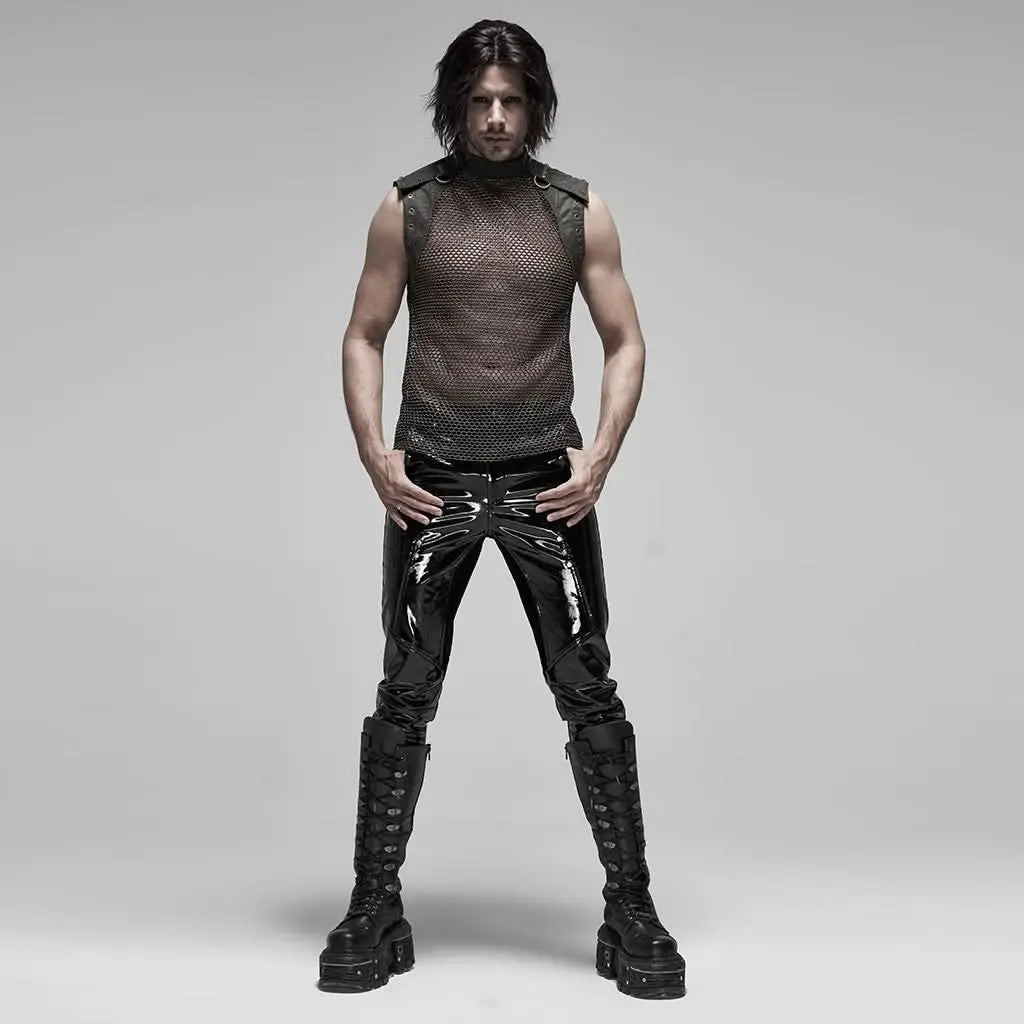 Gothic Steampunk Look mit Mesh Top und Hosen