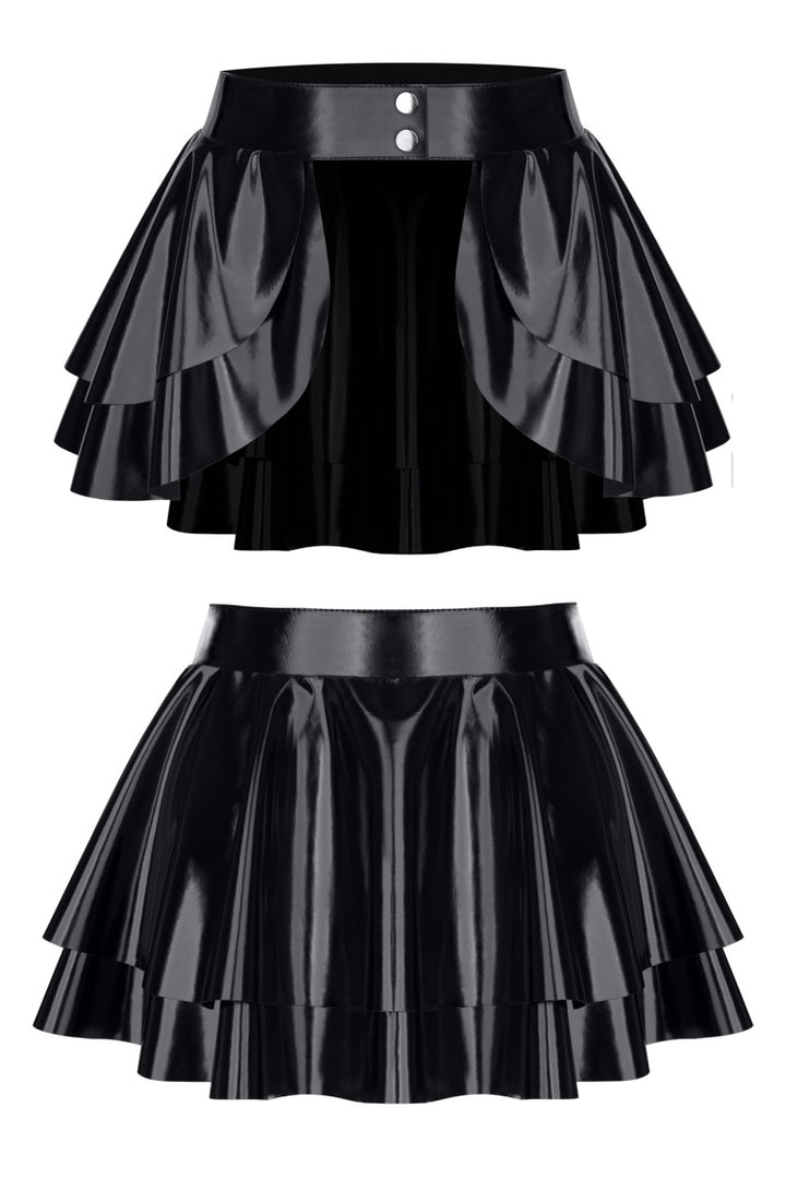 schwarzer Damen-Rock TDMadlene001 - 2XL-0