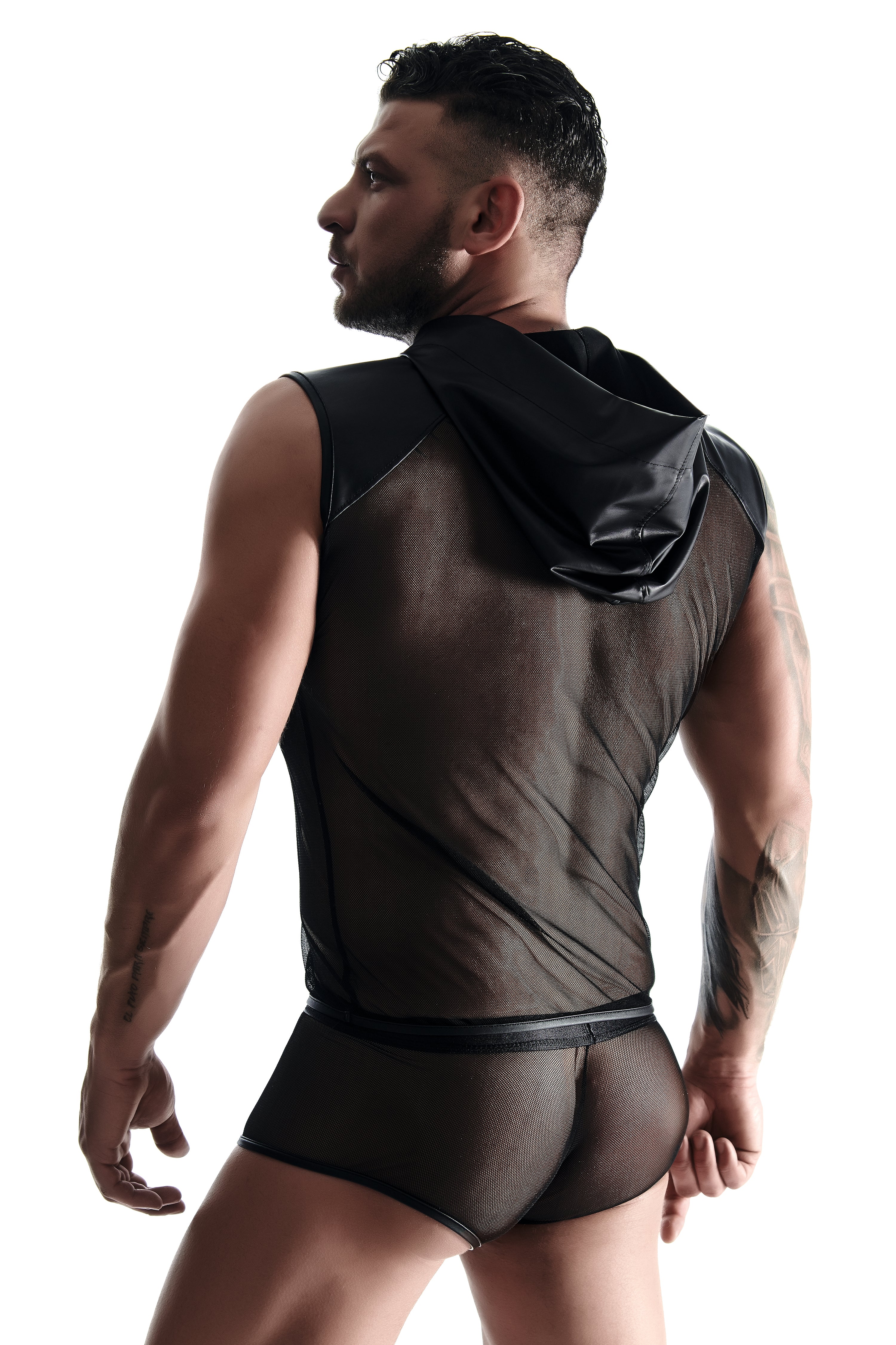 Herren Kapuzenshirt TSH018 schwarz - XXL-1
