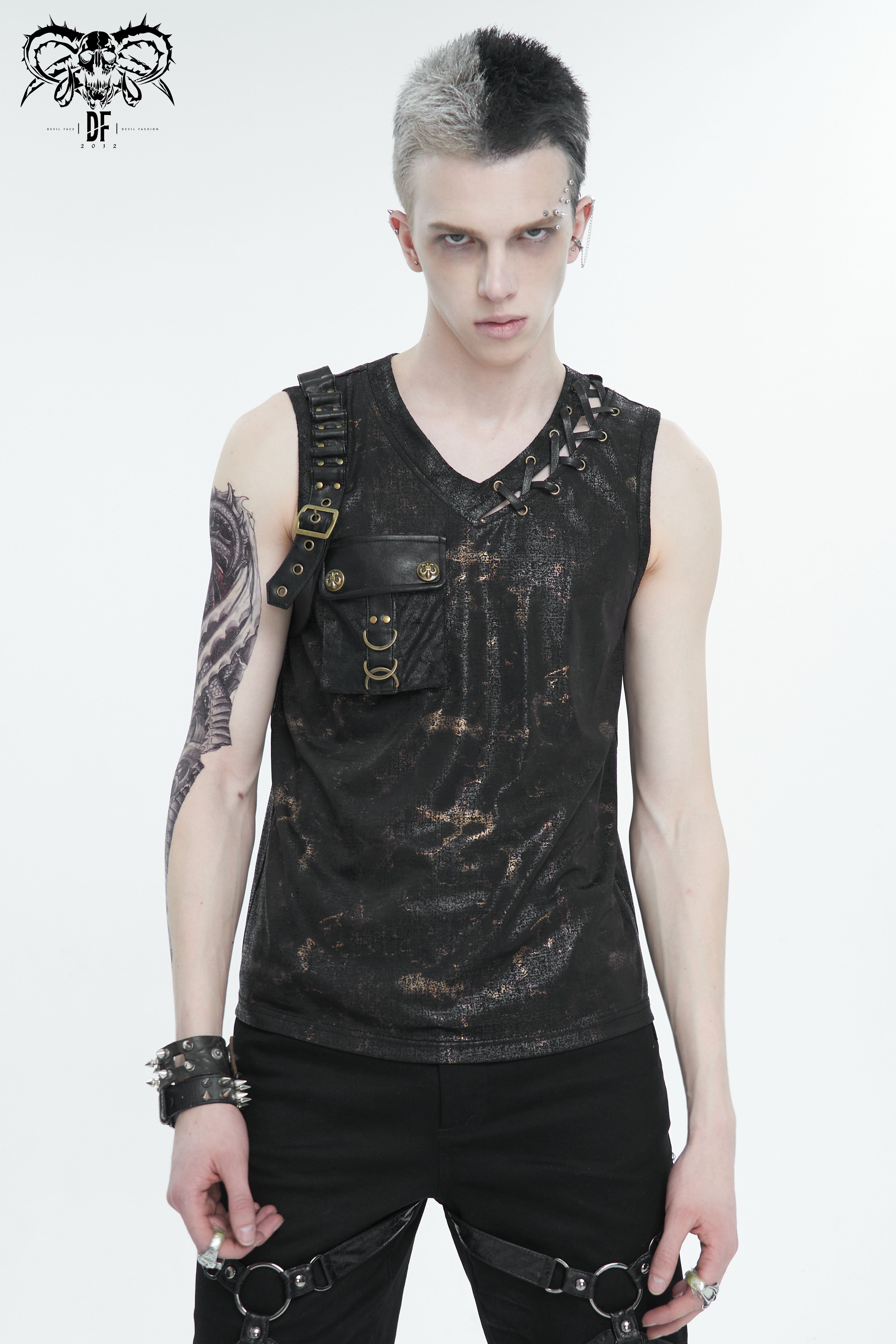 Devil Fashion – Punk Tank Top „Nocturne Raider“ im Post-Apocalyptic Style