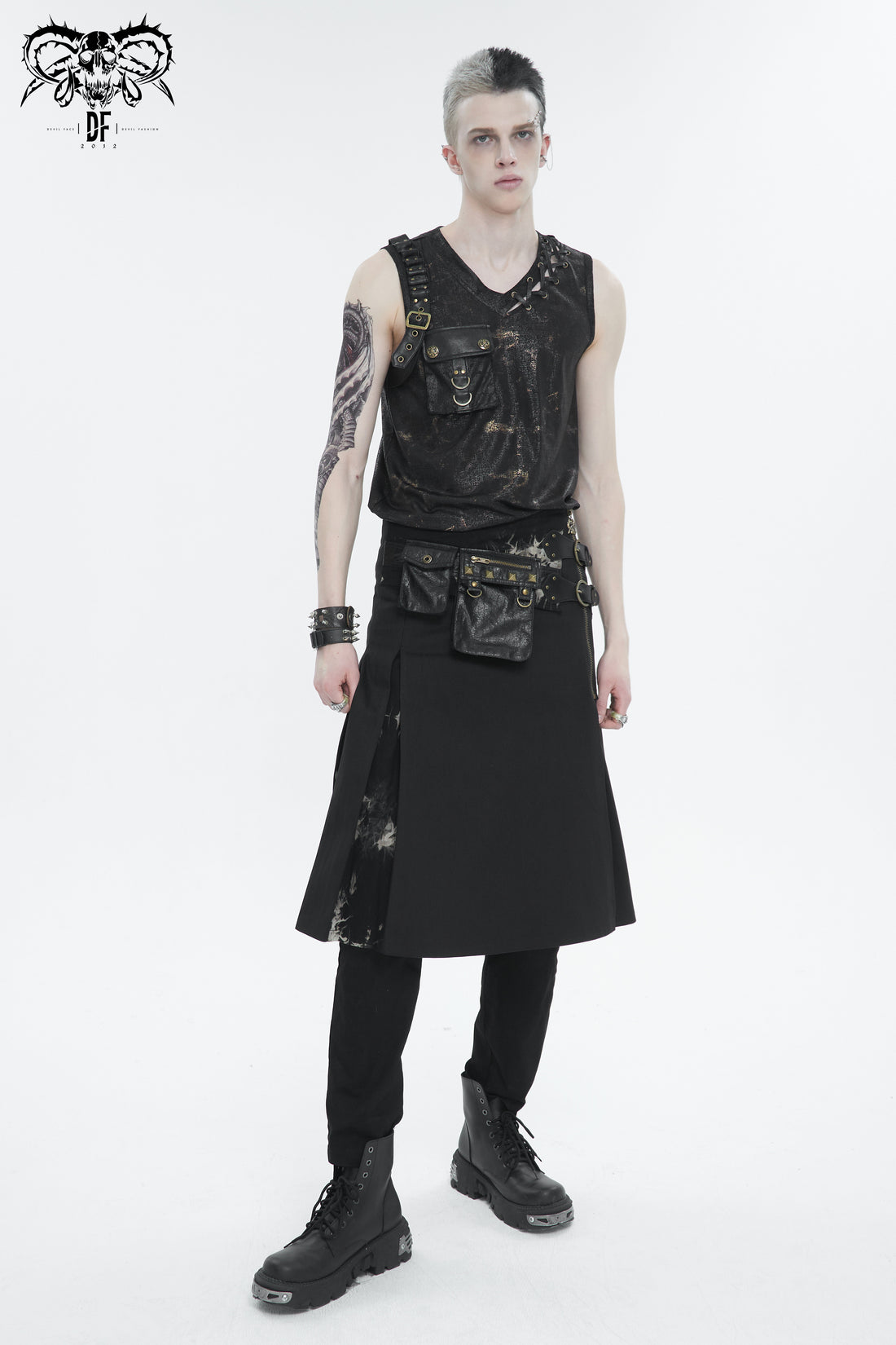 Devil Fashion – Punk Tank Top „Nocturne Raider“ im Post-Apocalyptic Style