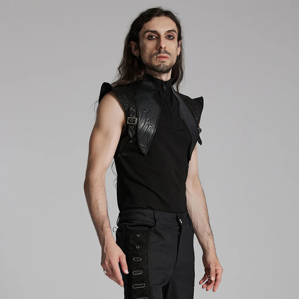 Cyberpunk Sleeveless T-Shirt – Post Apocalyptic Harness Top von Punk Rave.