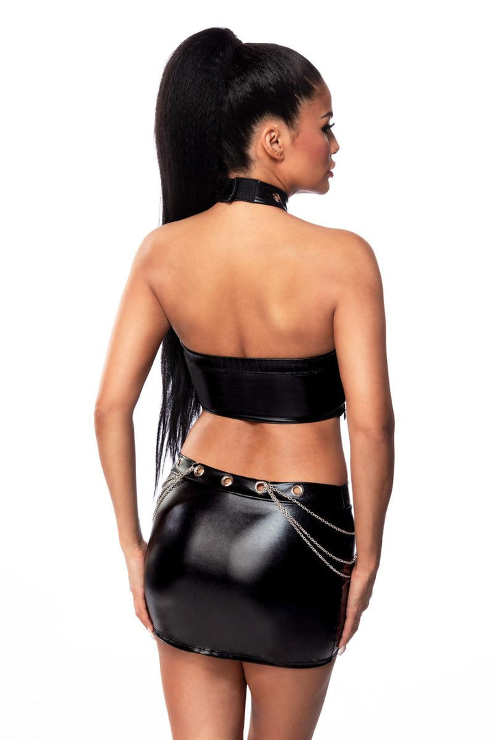 Elastisches 2-teiliges Set aus Wetlook von hinten