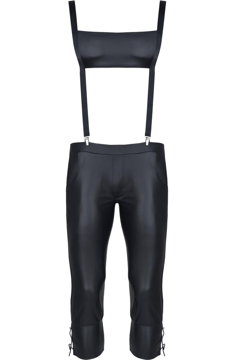 Herren Bermuda mit seitlicher Schnürung und glänzendem Finish