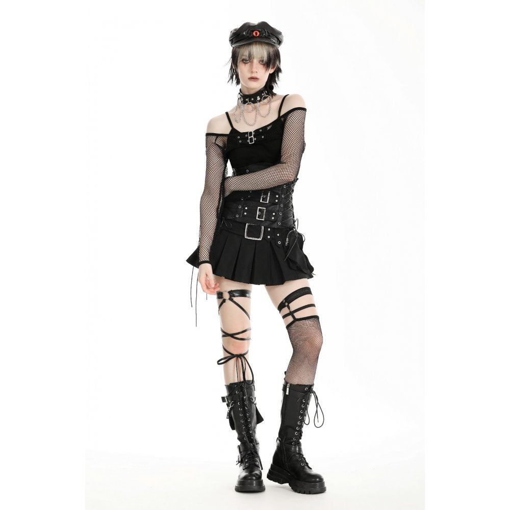 Midnight Veil – Punk Mesh Cape