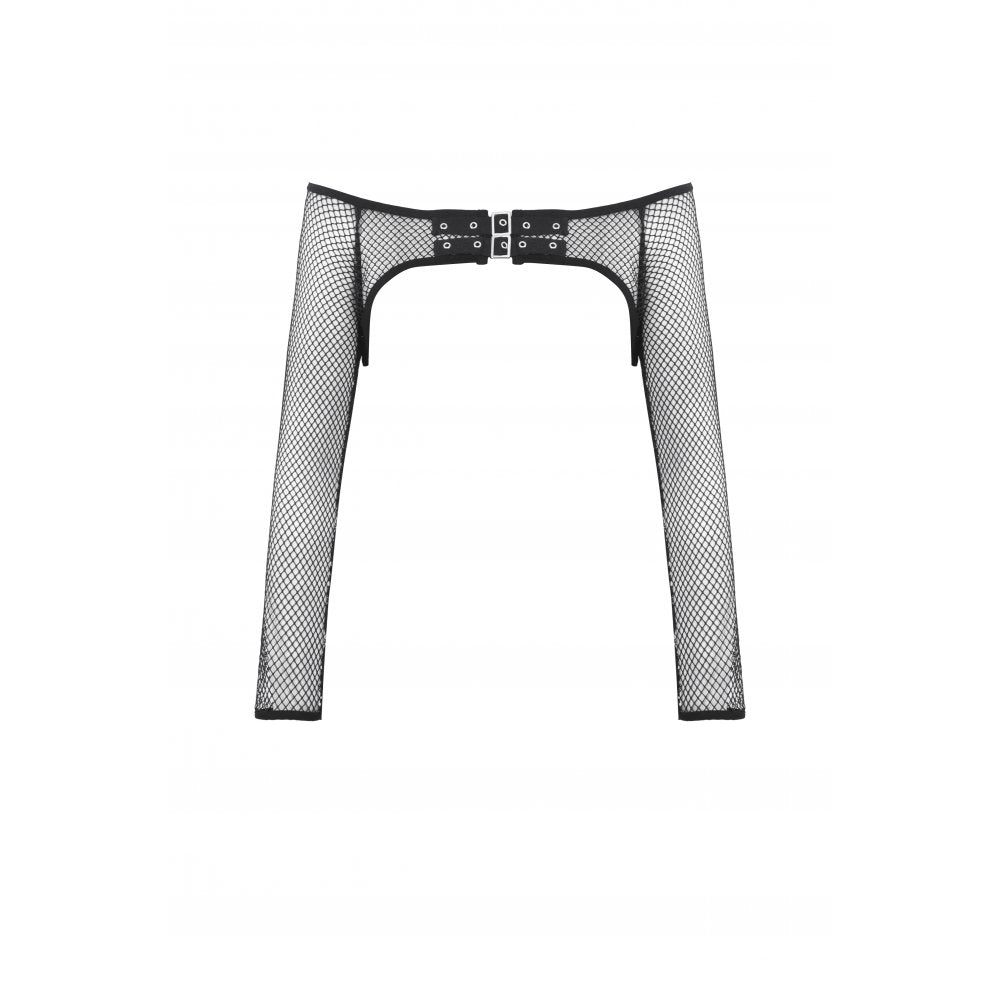 Transparentes Punk-Cape „Midnight Veil“ aus Mesh mit mystischem Flair – dramatisches Layering-Piece für verführerische Looks von mySecretKey