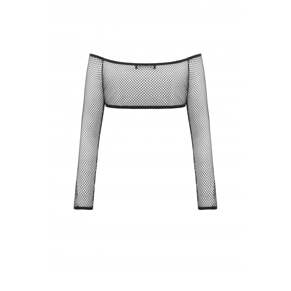 Transparentes Punk-Cape „Midnight Veil“ aus Mesh mit mystischem Flair – dramatisches Layering-Piece für verführerische Looks von mySecretKey